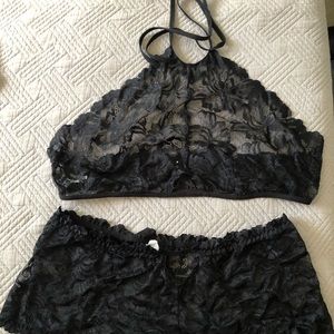 Two piece SHEIN black lingerie